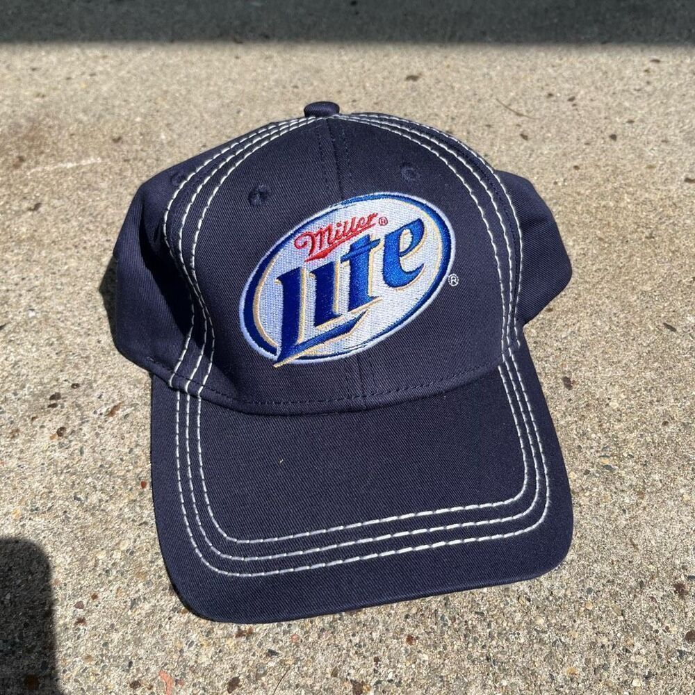 NASCAR Miller Lite Penske Racing #2 Brad Keselowski Adjustable Blue Hat